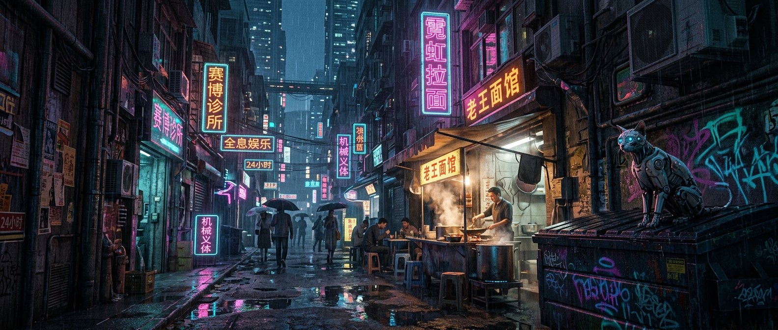 Cyberpunk street